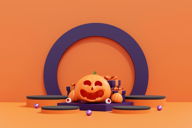 Diseño de banner de halloween feliz