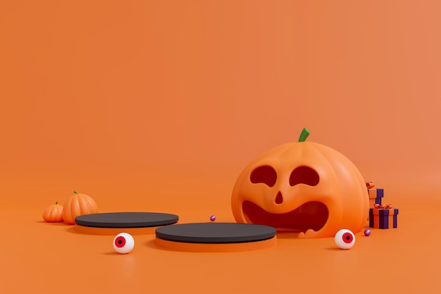 Diseño de banner de halloween feliz