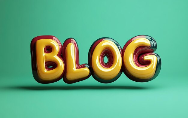 Diseño de banner llamativo con la palabra Blog ideal para mostrar contenido que atraiga la atención de los lectores con colores y tipografía moderna para una visibilidad en línea efectiva