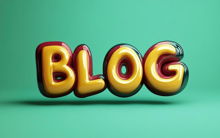 Foto diseño de banner llamativo con la palabra blog ideal para mostrar contenido que atraiga la atención de los lectores con colores y tipografía moderna para una visibilidad en línea efectiva