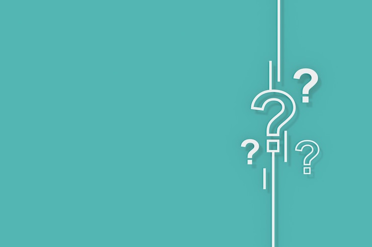 Foto diseño de banner de preguntas frecuentes representación 3d de banner de signo de interrogación