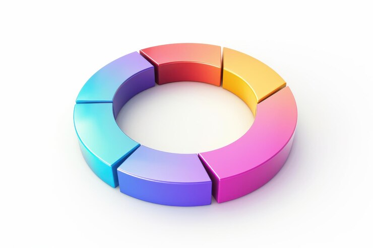 Foto diseño de barra de progreso circular aislado en un fondo transparente