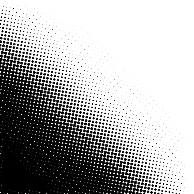 Diseño de borde de medio tono de PNG fondo transparente