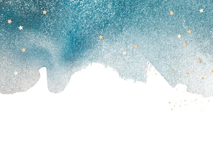 El diseño de brillo de acuarela de fondo png del borde del cielo estrellado