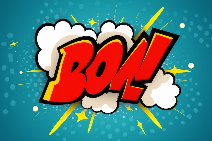 Foto diseño de burbujas de habla de dibujos animados explosivos recurso definitivo para efectos de boom ar 32