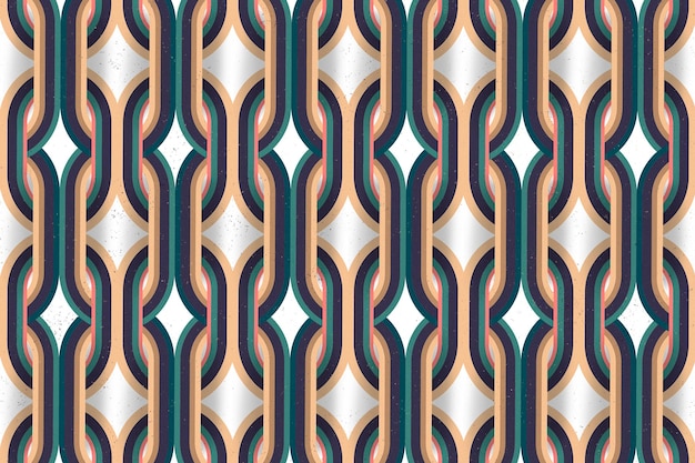 Diseño de cadenas entrelazadas repetitivas de patrón png geométrico