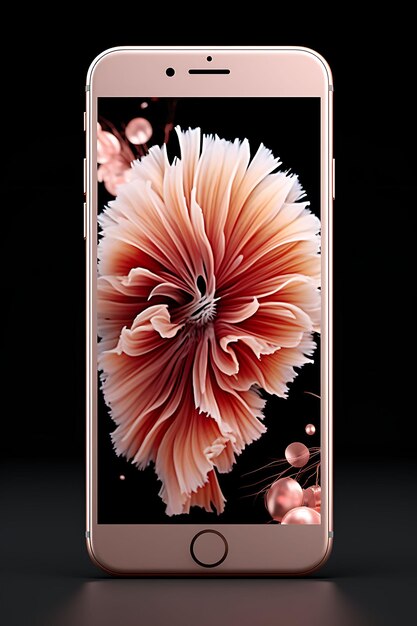 Foto diseño de la caja de apple iphone 14 pro con una paleta blanca y dorada rose g web layout poster flyer art