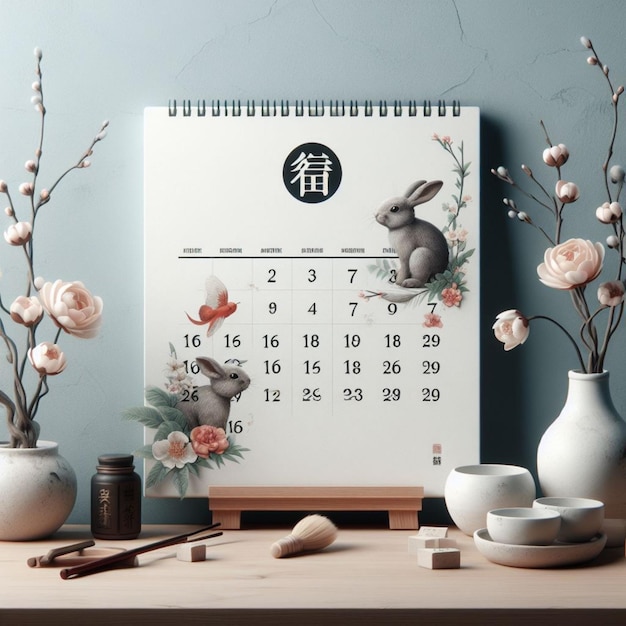diseño del calendario chino