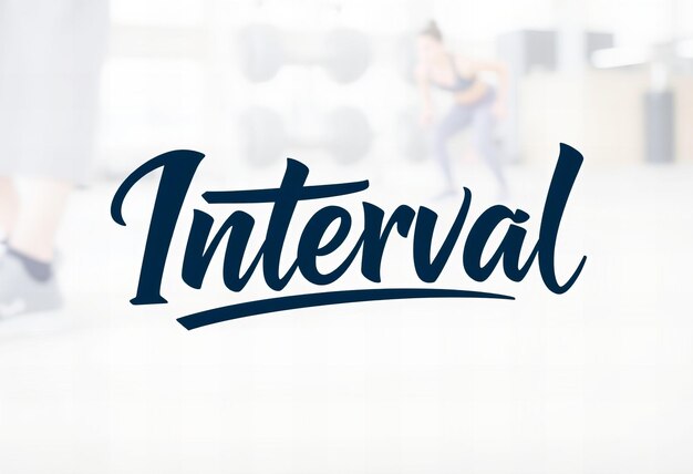 Diseño caligráfico de la palabra intervalo