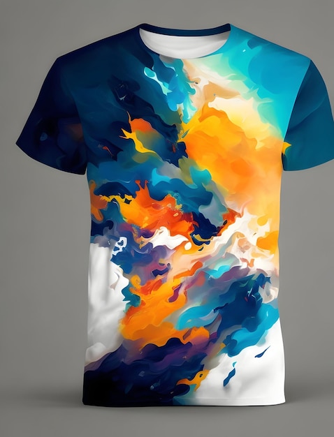 Diseño de camiseta abstracta