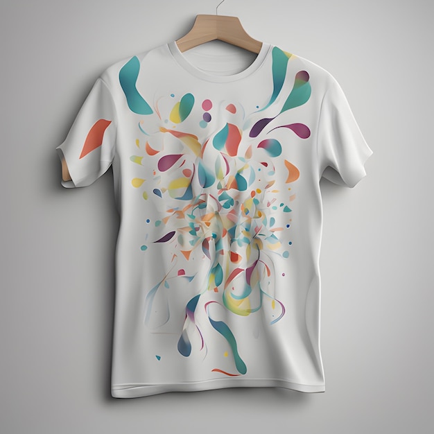 Diseño de camiseta abstracta