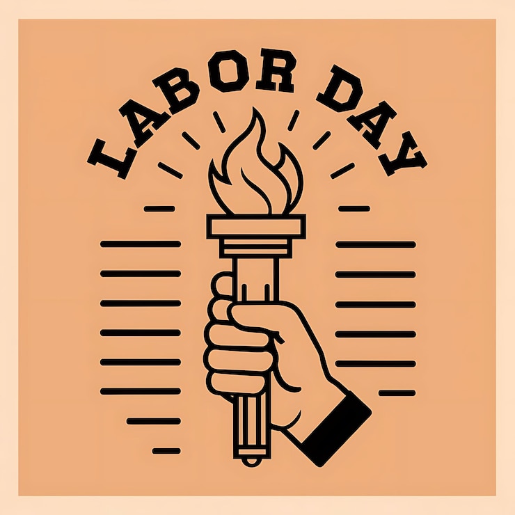 Foto diseño de la camiseta del cartel del día del trabajo