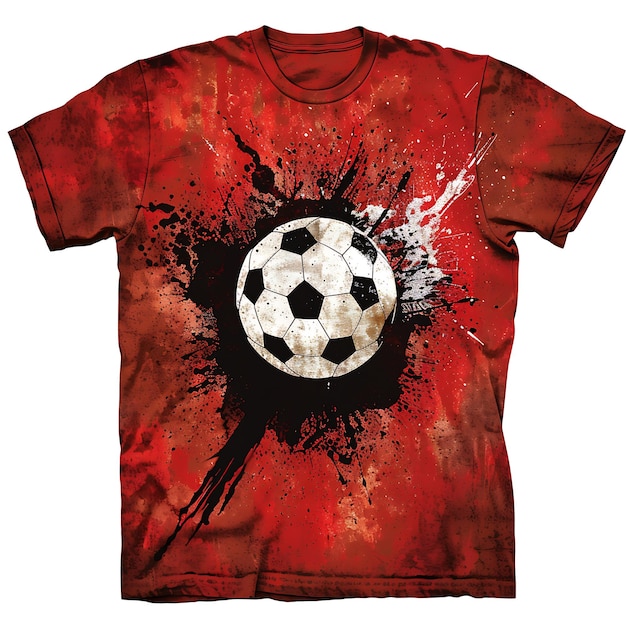 Foto diseño de camiseta deportiva de fútbol dorada negra