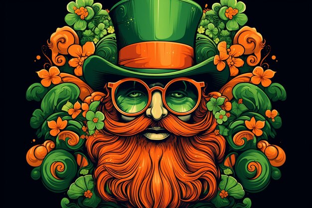 Foto diseño de la camiseta del día de san patricio