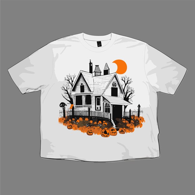 El diseño de la camiseta espeluznante de Halloween 03