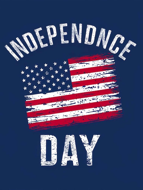 Diseño de camiseta de estilo vintage para el Día de la Independencia para el 4 de julio