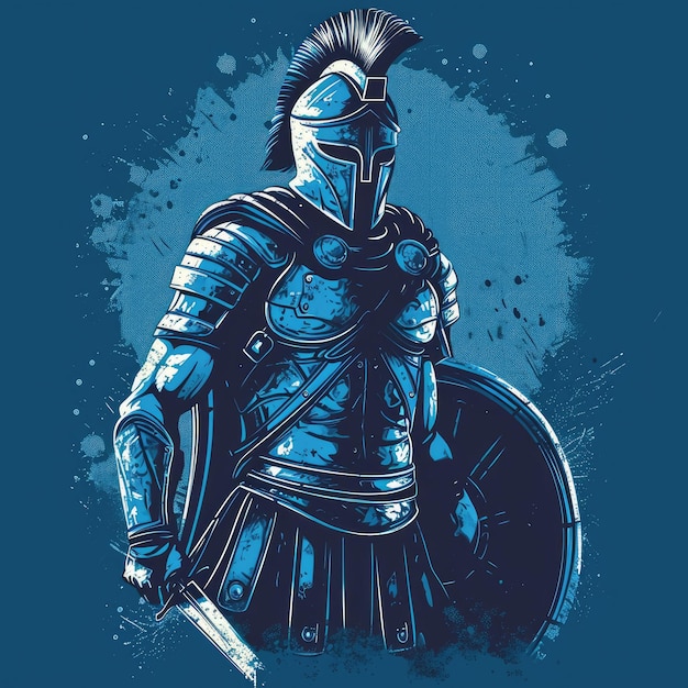 diseño de camiseta gladiador buen diseño 8k ultraHD vector de detalle