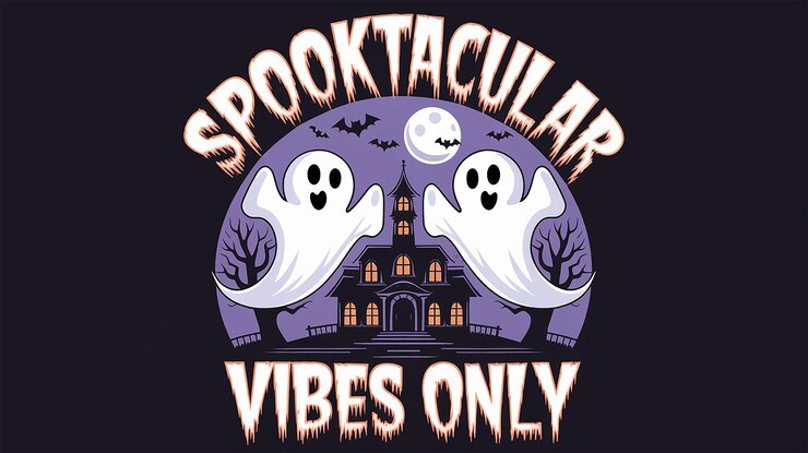 Diseño de camiseta gráfica vectorial de Halloween con texto gracioso y de terror