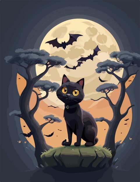 Foto diseño de camiseta de halloween para gatos