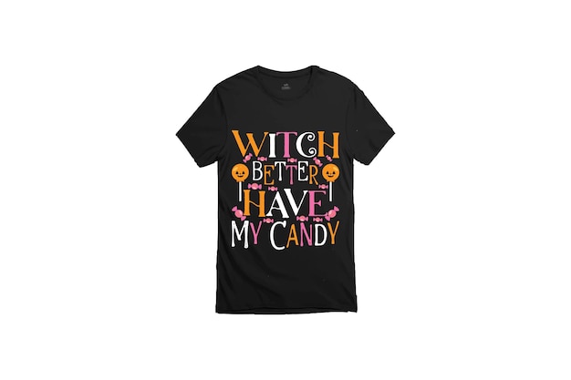 Foto el diseño de la camiseta de halloween