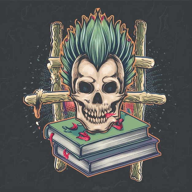 diseño de camiseta de ropa de calle negra diseño de camisa punk diseño de Camiseta punk negra diseño