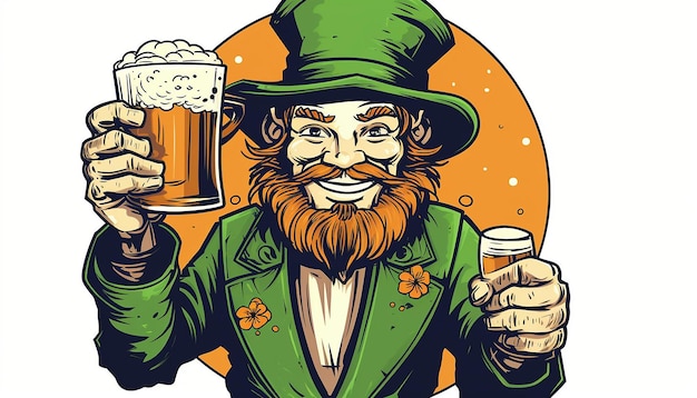 diseño de camiseta de stpatricks fondo blanco