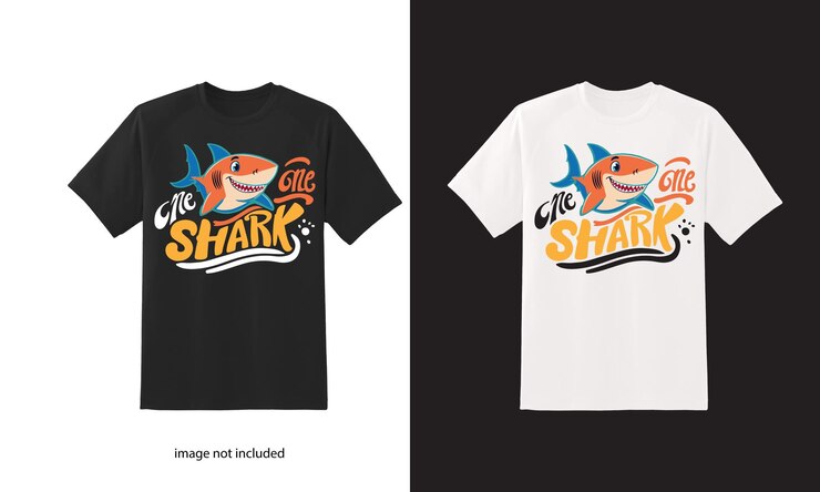 Diseño de camiseta de tiburón T-shirt gráfico audaz y elegante para los amantes de los tiburones y los entusiastas del océano