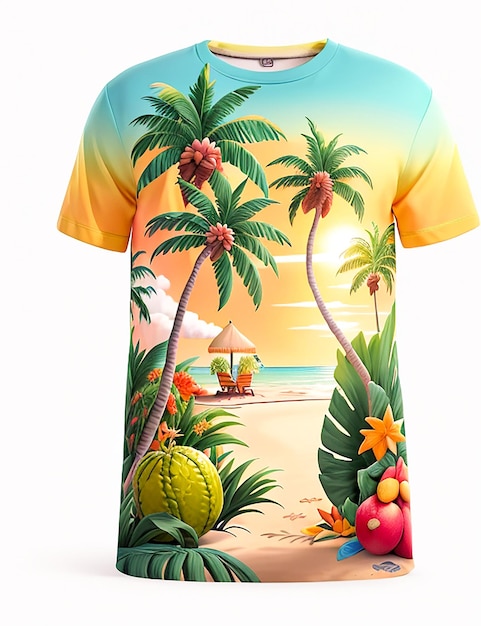 Foto diseño de camiseta de verano