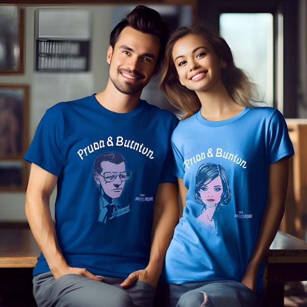 Diseño de camisetas para parejas