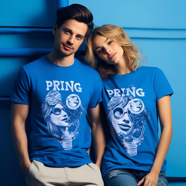 Diseño de camisetas para parejas