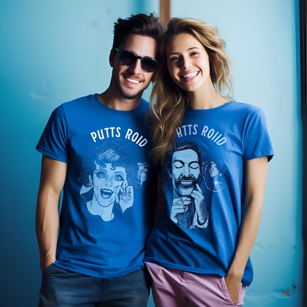 Diseño de camisetas para parejas