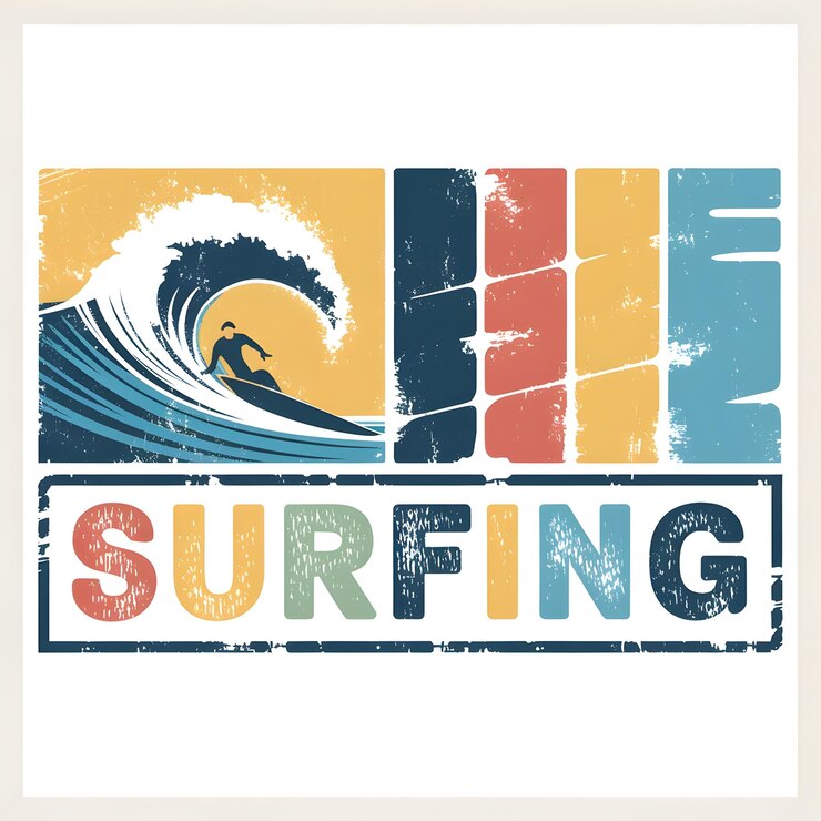 Foto diseño de camisetas de surf