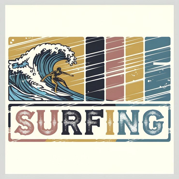 Foto diseño de camisetas de surf