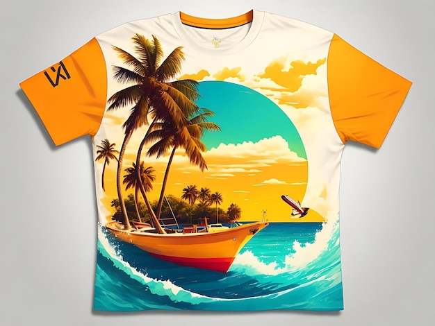 Diseño de camisetas de verano