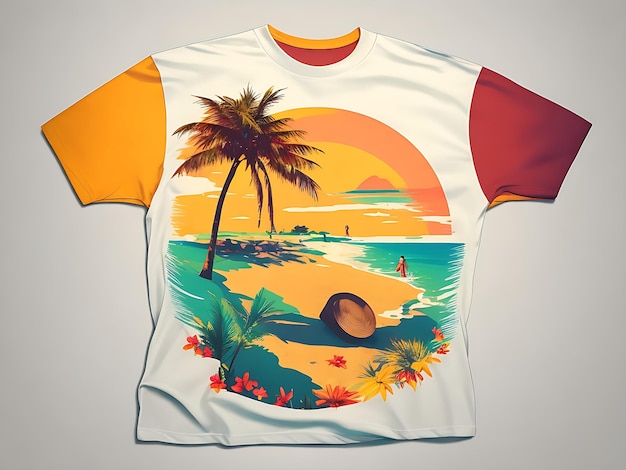 Diseño de camisetas de verano