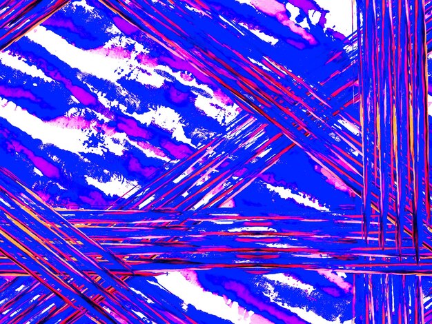 Diseño de camuflaje acuarela. Azulejo de safari abstracto. Patrón sin costuras de rayas. Textura animal geométrica. Fondo de camuflaje animal. Patrón africano. Estampado clásico de piel de cebra en azul y rojo lava exuberante.