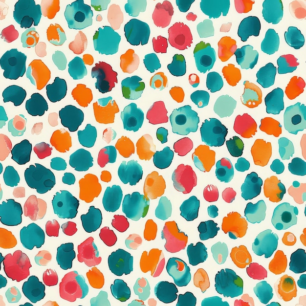 Diseño caprichoso con una explosión lúdica de color en un lienzo o superficie