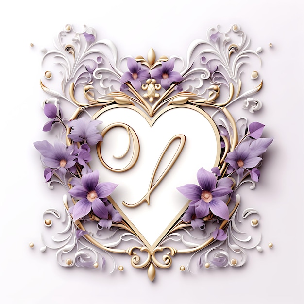 Diseño de carta de amor violeta papel de tejido delicada carta de amor floral vi clipart T-shirt marco de decoración