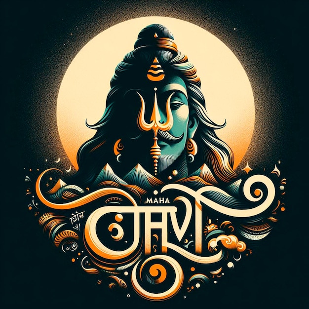 Diseño del cartel de Maha Shivratri