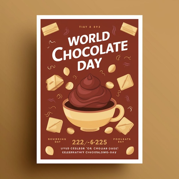 Diseño de carteles para la celebración del Día Mundial del Chocolate