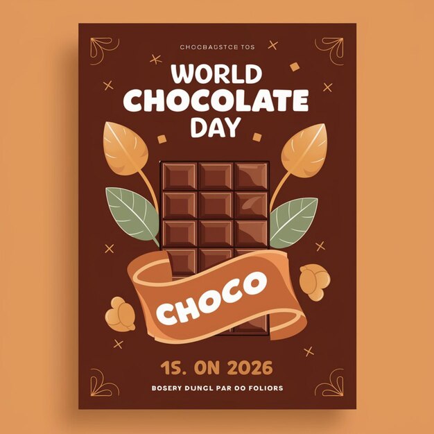 Diseño de carteles para la celebración del Día Mundial del Chocolate