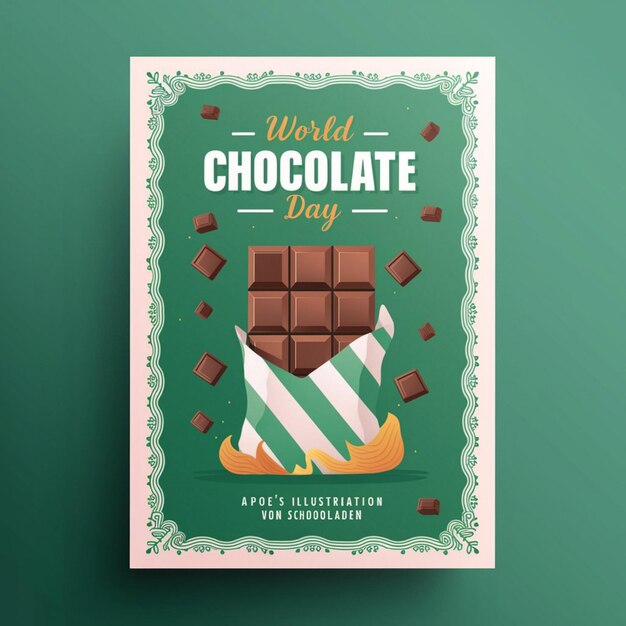 Diseño de carteles para la celebración del Día Mundial del Chocolate