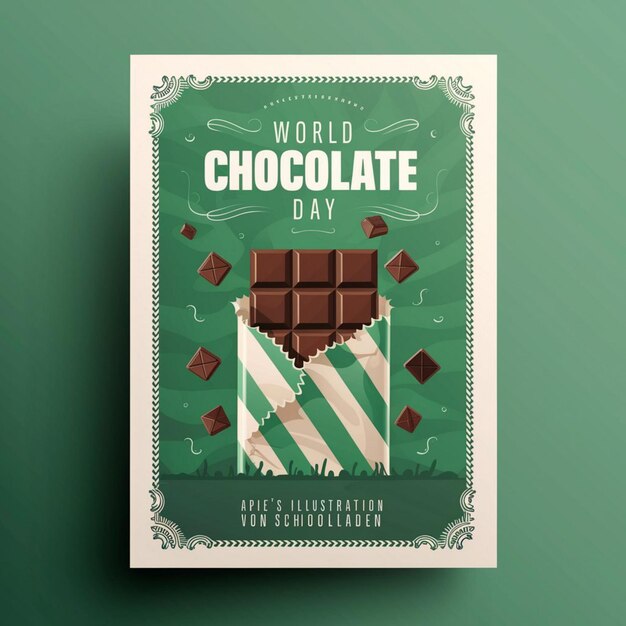 Diseño de carteles para la celebración del Día Mundial del Chocolate