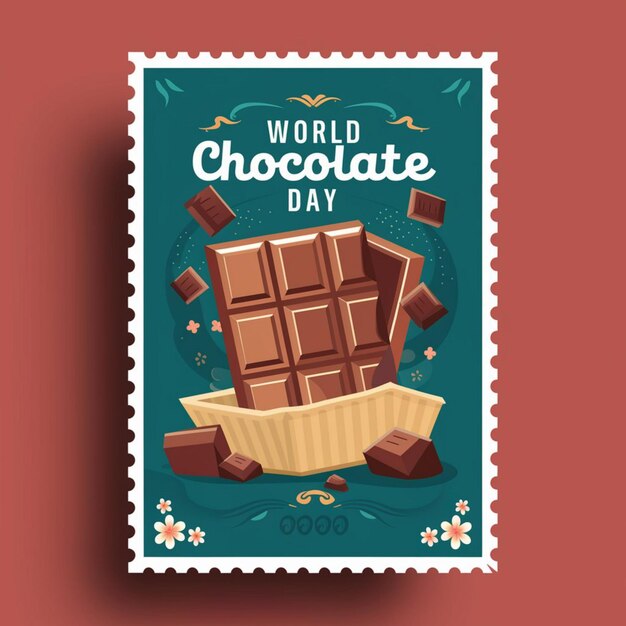 Foto diseño de carteles para la celebración del día mundial del chocolate