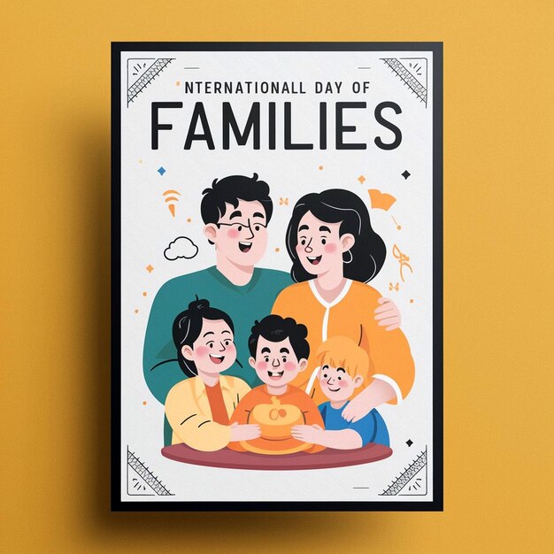 Diseño de carteles para el Día Internacional de las Familias