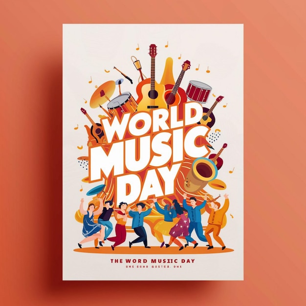 Diseño de carteles para el Día Mundial de la Música