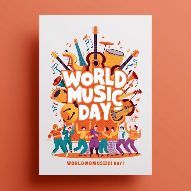 Diseño de carteles para el Día Mundial de la Música