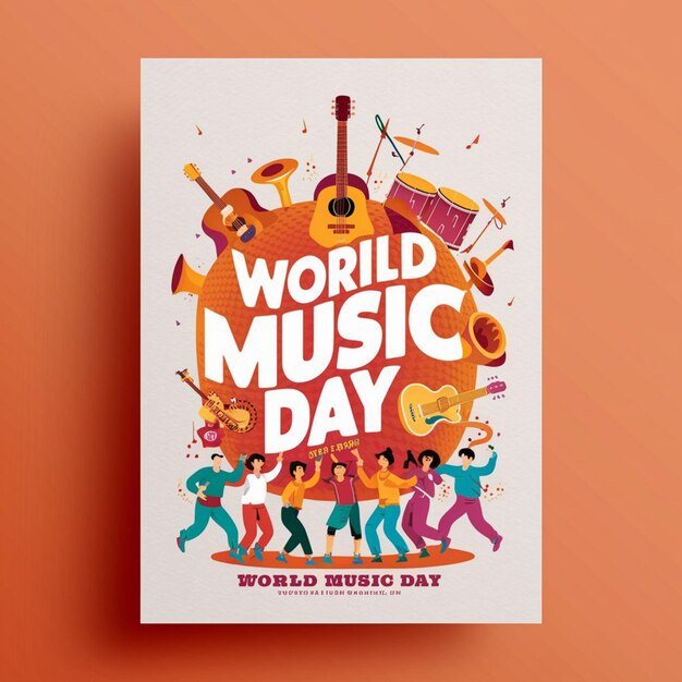 Diseño de carteles para el Día Mundial de la Música