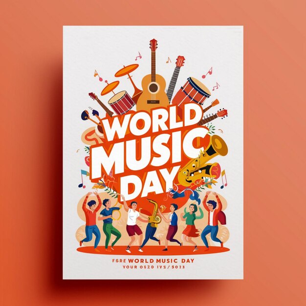 Diseño de carteles para el Día Mundial de la Música