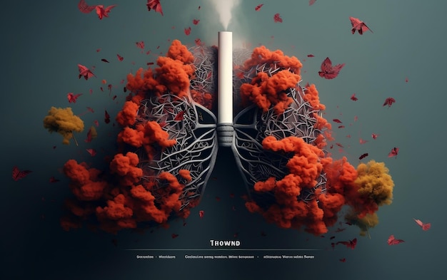 Diseño de carteles del Día mundial sin tabaco sin humo IA generativa